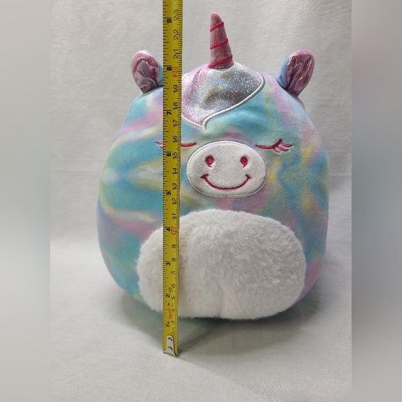 Squishmallows Blue Pink Tie Dye Unicorn Sparkle Plush 8" Stuffed - Picture 4 of 4